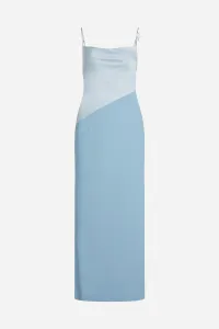 Šaty Karl Lagerfeld Karl Charm Satin Dress Cashmere Blue