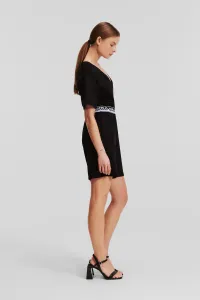 Overal Karl Lagerfeld Logo Tape Romper Black