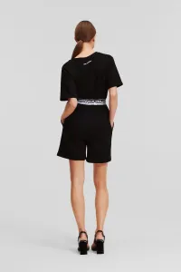 Overal Karl Lagerfeld Logo Tape Romper Black
