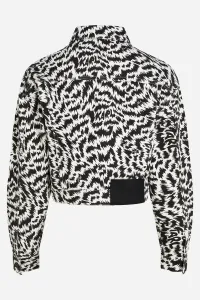 Bunda Karl Lagerfeld Aop Denim Jacket Elektrika Black/White
