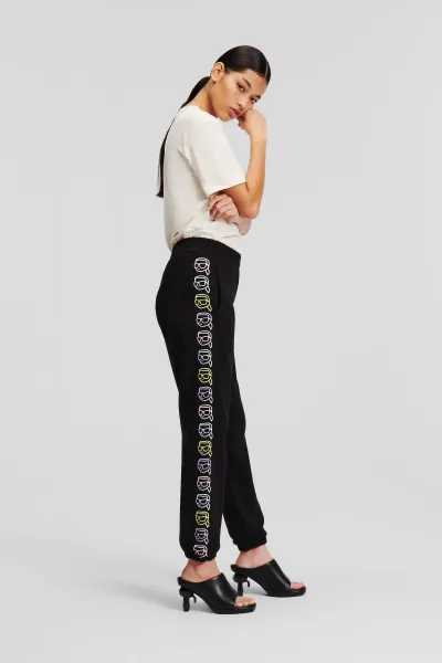 Tepláky Karl Lagerfeld Ikonik 2.0 Outline Sweatpants Black