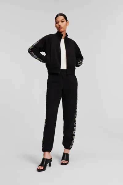 Tepláky Karl Lagerfeld Ikonik 2.0 Outline Sweatpants Black