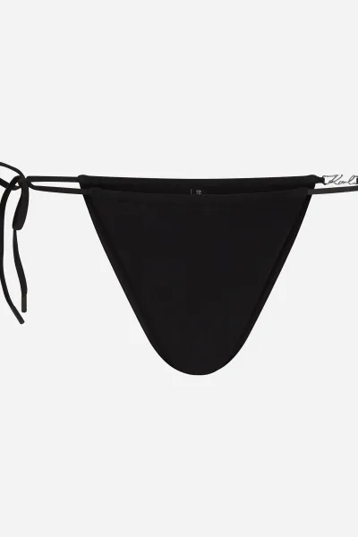 Plavky Karl Lagerfeld Karl Dna Glam String Bottoms Black