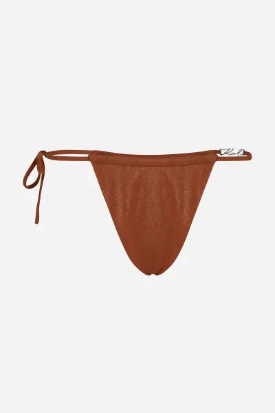 Plavky Karl Lagerfeld Karl Dna Glam String Bottoms Copper
