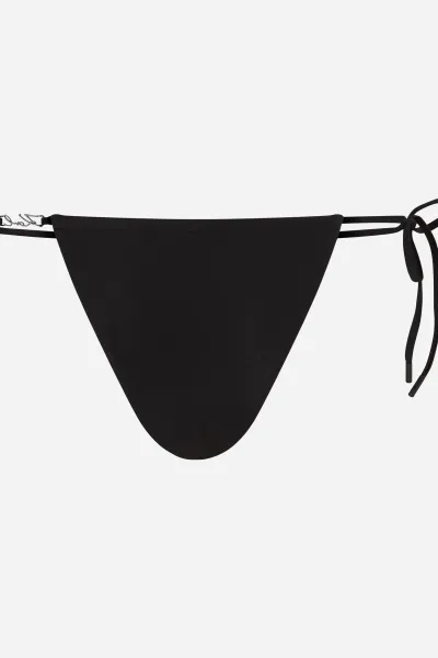 Plavky Karl Lagerfeld Karl Dna Glam String Bottoms Black