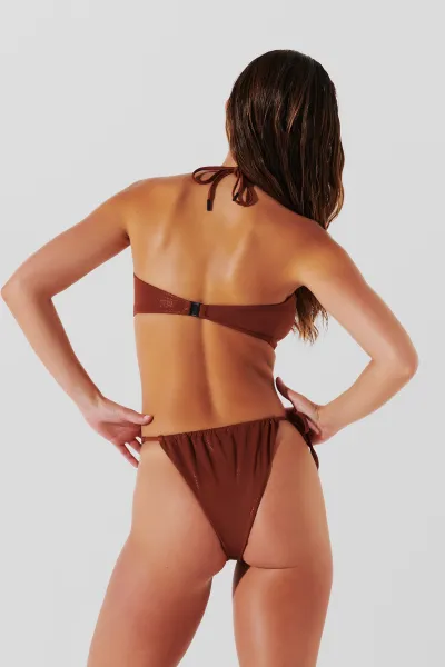 Plavky Karl Lagerfeld Karl Dna Glam String Bottoms Copper