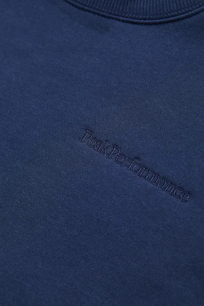 Mikina Peak Performance W Original Small Logo Crew Blue Shadow