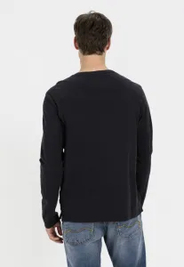 Tričko Camel Active Nos Henley 1/1Arm Graphite Gray