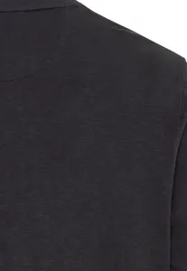 Tričko Camel Active Nos Henley 1/1Arm Graphite Gray