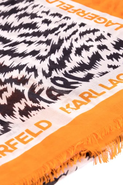 Šatka Karl Lagerfeld K/Zebra Square Scarf Black/White