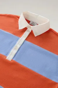 Polokošeľa Woolrich Rugby Polo Sea Breeze Stripe