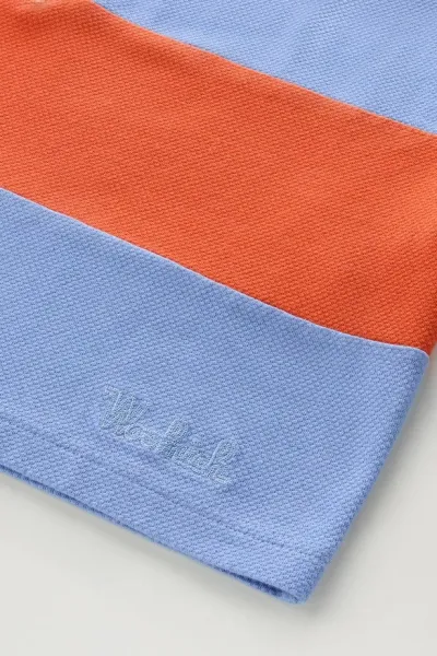 Polokošeľa Woolrich Rugby Polo Sea Breeze Stripe