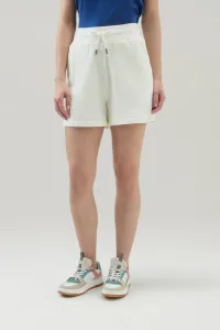 Šortky Woolrich Cotton Fleece Short Plaster White