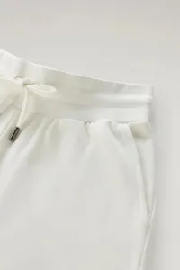 Šortky Woolrich Cotton Fleece Short Plaster White