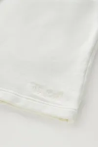 Šortky Woolrich Cotton Fleece Short Plaster White