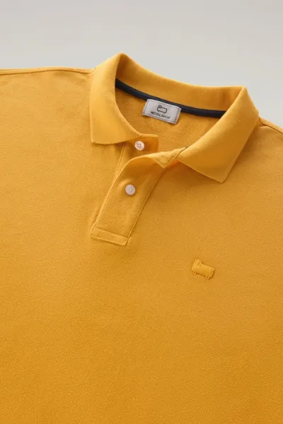 Polokošeľa Woolrich Classic American Polo Golden Glow