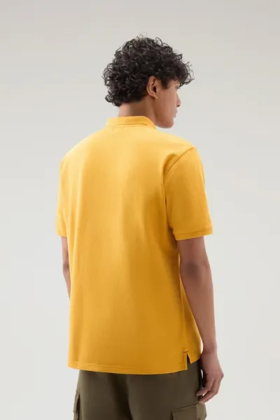 Polokošeľa Woolrich Classic American Polo Golden Glow