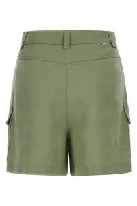 Šortky Woolrich Viscose Linen Short Sage