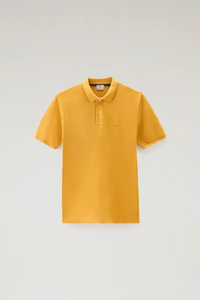 Polokošeľa Woolrich Classic American Polo Golden Glow