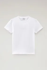 Tričko Woolrich Logo T-Shirt Bright White