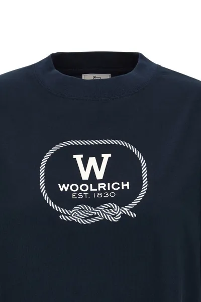Tričko Woolrich Graphic T-Shirt Melton Blue
