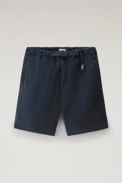 Šortky Woolrich Easy Short Melton Blue