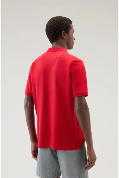 Polokošeľa Woolrich Classic American Polo Sky Red