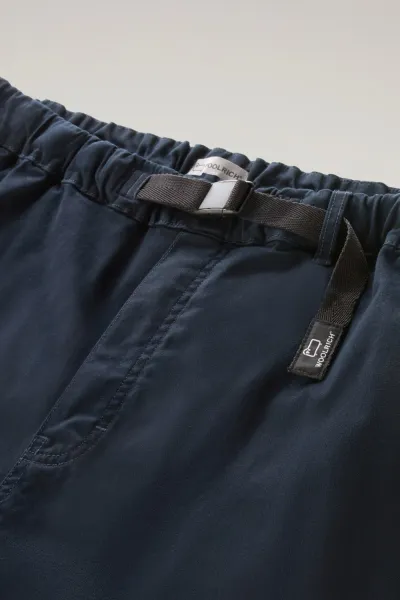 Šortky Woolrich Easy Short Melton Blue