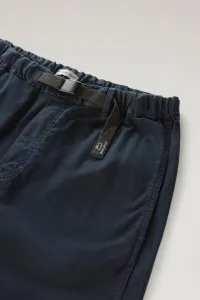 Šortky Woolrich Easy Short Melton Blue