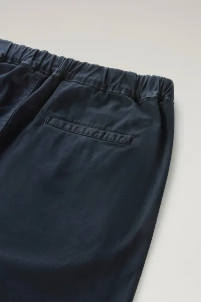 Šortky Woolrich Easy Short Melton Blue