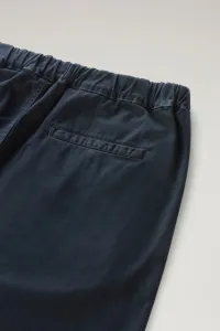 Šortky Woolrich Easy Short Melton Blue