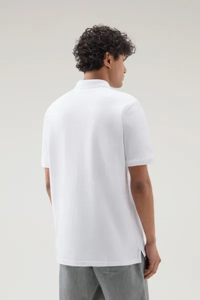 Polokošeľa Woolrich Classic American Polo Bright White