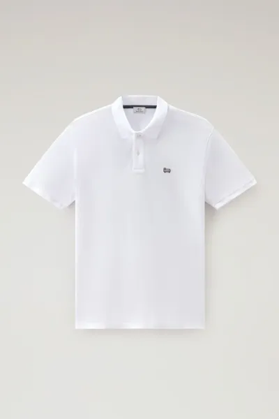 Polokošeľa Woolrich Classic American Polo Bright White