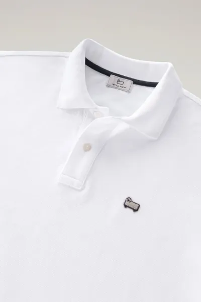 Polokošeľa Woolrich Classic American Polo Bright White