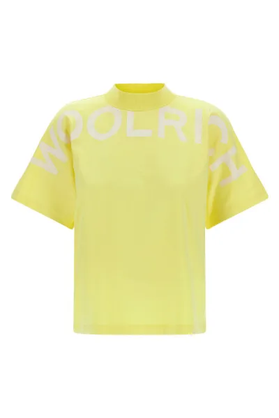 Tričko Woolrich Trail Logo T-Shirt Sunny Lemon