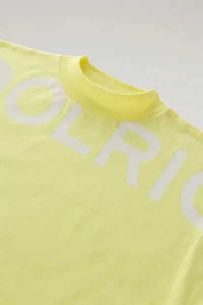 Tričko Woolrich Trail Logo T-Shirt Sunny Lemon