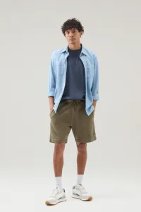 Tričko Woolrich Light Garment Dyed T-Shirt Melton Blue