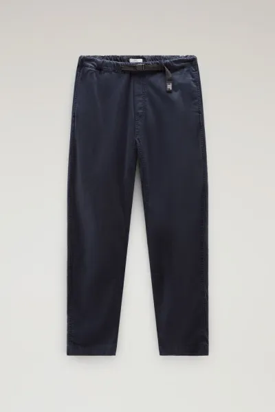 Nohavice Woolrich Easy Pant Melton Blue