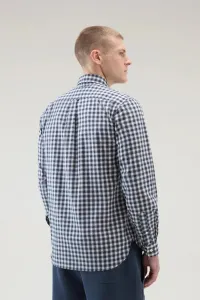Košeľa Woolrich Light Check Shirt Micro Check Blue
