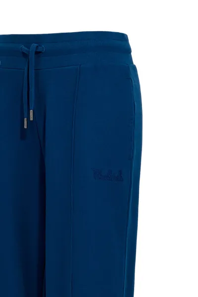 Tepláky Woolrich Cotton Fleece Wide Leg Pant Sea Breeze