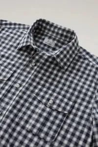 Košeľa Woolrich Light Check Shirt Micro Check Blue