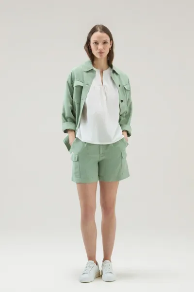 Blúzka Woolrich Poplin Blouse Plaster White