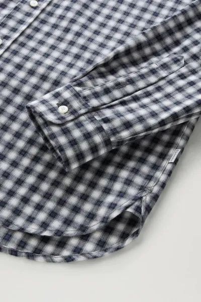 Košeľa Woolrich Light Check Shirt Micro Check Blue