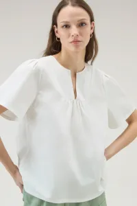 Blúzka Woolrich Poplin Blouse Plaster White