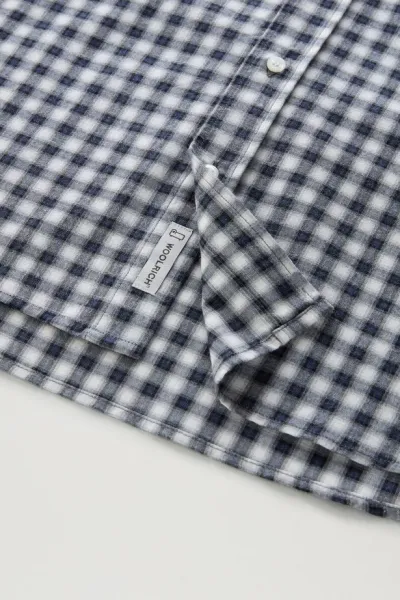 Košeľa Woolrich Light Check Shirt Micro Check Blue