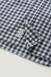 Košeľa Woolrich Light Check Shirt Micro Check Blue