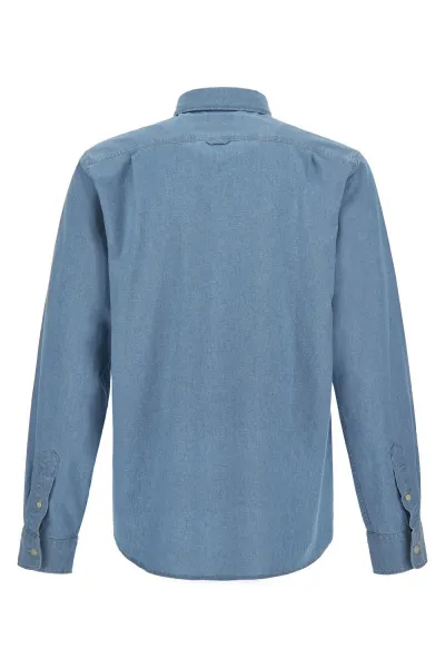 Košeľa Woolrich Chambray Utility Shirt Blue Chambray