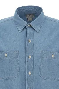 Košeľa Woolrich Chambray Utility Shirt Blue Chambray