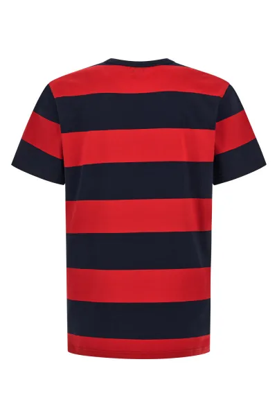Tričko Woolrich Striped T-Shirt Red Stripe