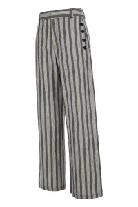 Nohavice Woolrich Marine Pant Melton Blue Stripe